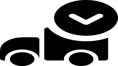 Kamyon simgesi vektör illüstrasyonu