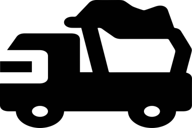 Kamyon simgesi vektör illüstrasyonu