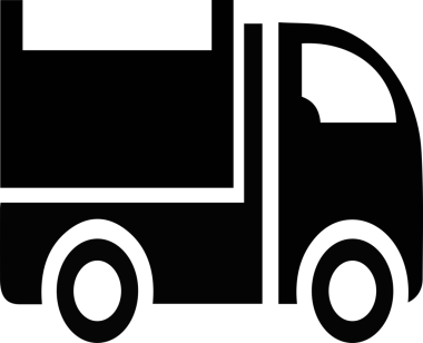 Kamyon simgesi vektör illüstrasyonu