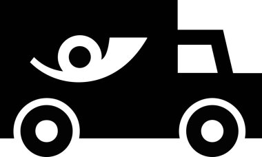 Kamyon simgesi vektör illüstrasyonu