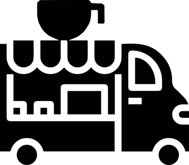 Kamyon simgesi vektör illüstrasyonu