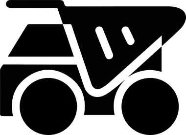 Kamyon simgesi vektör illüstrasyonu