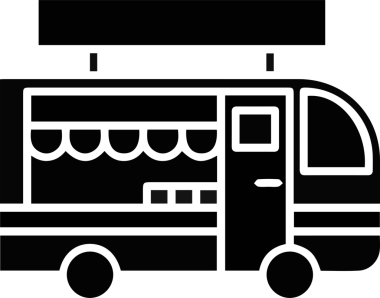 Kamyon simgesi vektör illüstrasyonu