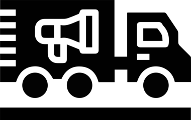 Kamyon simgesi vektör illüstrasyonu