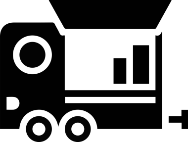 Kamyon simgesi vektör illüstrasyonu