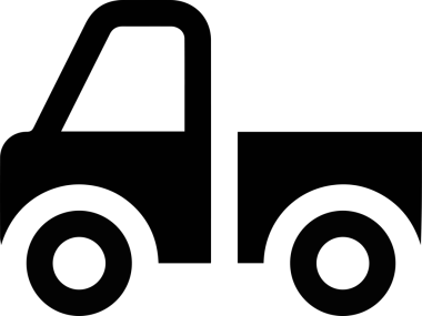 Kamyon simgesi vektör illüstrasyonu