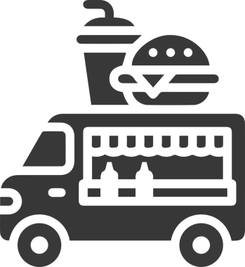 Kamyon simgesi vektör illüstrasyonu