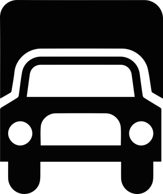 Kamyon simgesi vektör illüstrasyonu