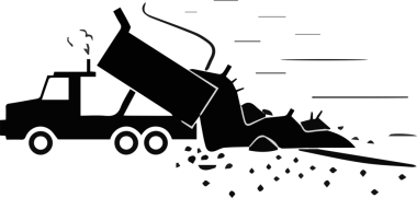 Kamyon simgesi vektör illüstrasyonu