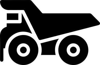 Kamyon simgesi vektör illüstrasyonu