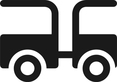 Kamyon simgesi vektör illüstrasyonu