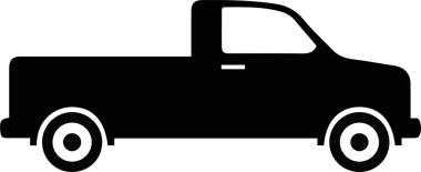 Kamyon simgesi vektör illüstrasyonu