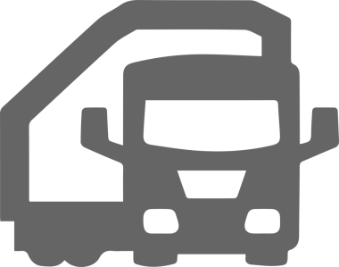 Kamyon simgesi vektör illüstrasyonu