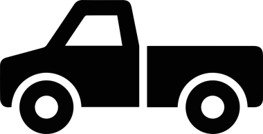 Kamyon simgesi vektör illüstrasyonu