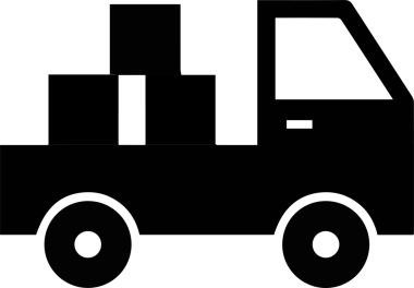 Kamyon simgesi vektör illüstrasyonu