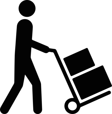 Kamyon simgesi vektör illüstrasyonu