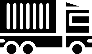 Kamyon simgesi vektör illüstrasyonu