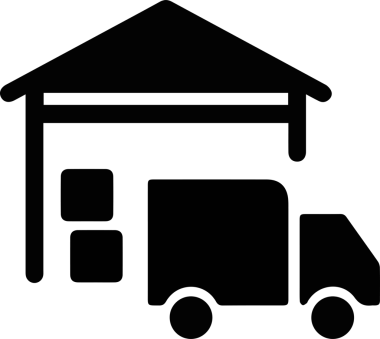 Kamyon simgesi vektör illüstrasyonu