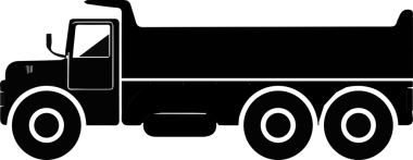 Kamyon simgesi vektör illüstrasyonu