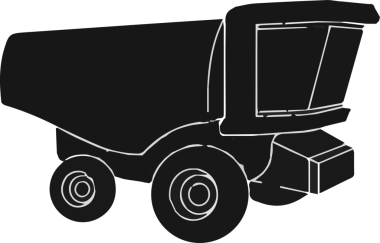 Kamyon simgesi vektör illüstrasyonu