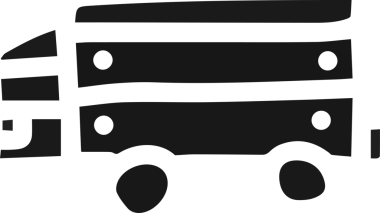 Kamyon simgesi vektör illüstrasyonu