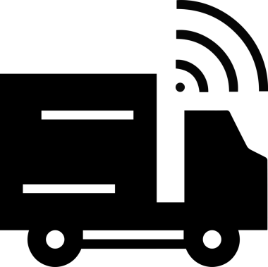 Kamyon simgesi vektör illüstrasyonu