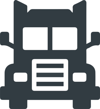 Kamyon simgesi vektör illüstrasyonu