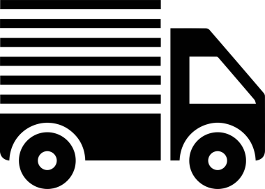 Kamyon simgesi vektör illüstrasyonu