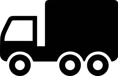 Kamyon simgesi vektör illüstrasyonu