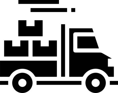 Kamyon simgesi vektör illüstrasyonu