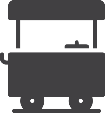 Kamyon simgesi vektör illüstrasyonu