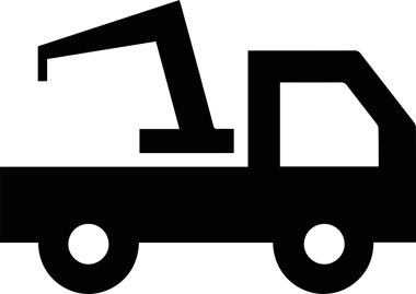 Kamyon simgesi vektör illüstrasyonu