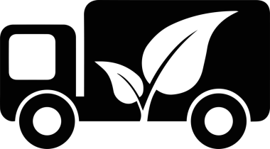 Kamyon simgesi vektör illüstrasyonu