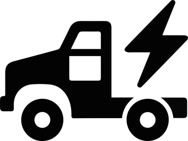 Kamyon simgesi vektör illüstrasyonu