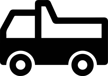 Kamyon simgesi vektör illüstrasyonu