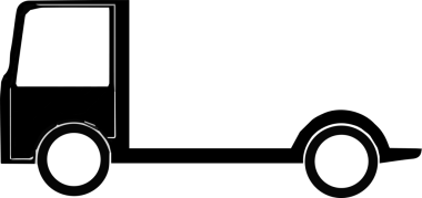 Kamyon simgesi vektör illüstrasyonu