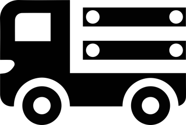 Kamyon simgesi vektör illüstrasyonu