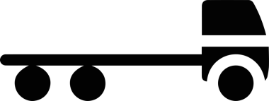 Kamyon simgesi vektör illüstrasyonu