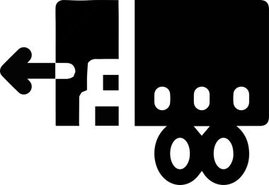 Kamyon simgesi vektör illüstrasyonu