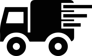 Kamyon simgesi vektör illüstrasyonu