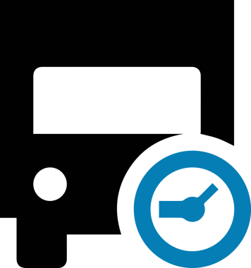 Kamyon simgesi vektör illüstrasyonu