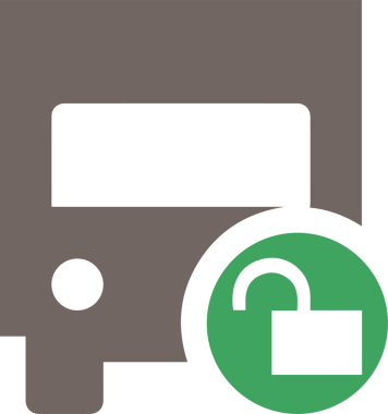 Kamyon simgesi vektör illüstrasyonu