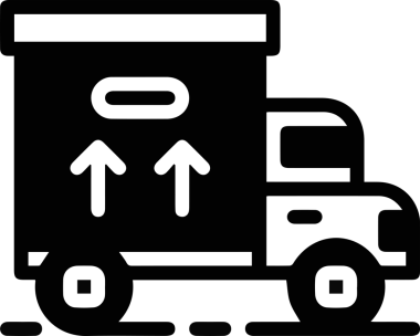 Kamyon simgesi vektör illüstrasyonu