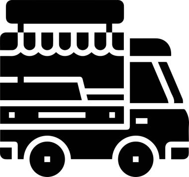 Kamyon simgesi vektör illüstrasyonu
