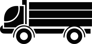 Kamyon simgesi vektör illüstrasyonu