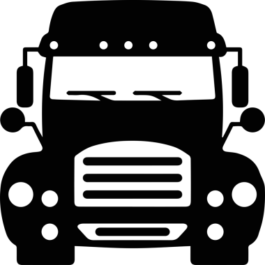 Kamyon simgesi vektör illüstrasyonu