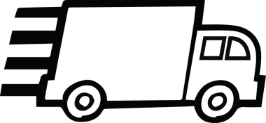 Kamyon simgesi vektör illüstrasyonu
