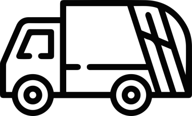 Kamyon simgesi vektör illüstrasyonu