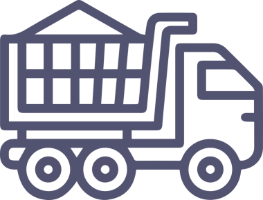 Kamyon simgesi vektör illüstrasyonu