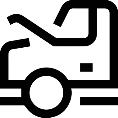 Kamyon simgesi vektör illüstrasyonu